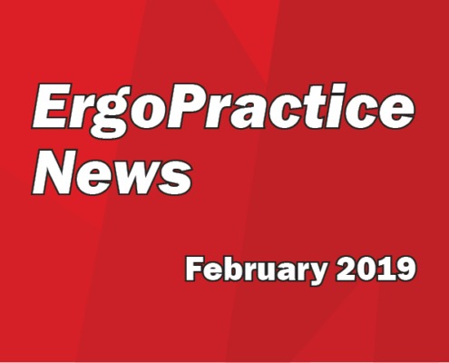 Ergo Practice News logo February 2019