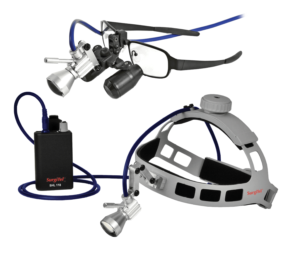 SurgiTel LED Headlights Dental Loupes with Light Surgical Headlight