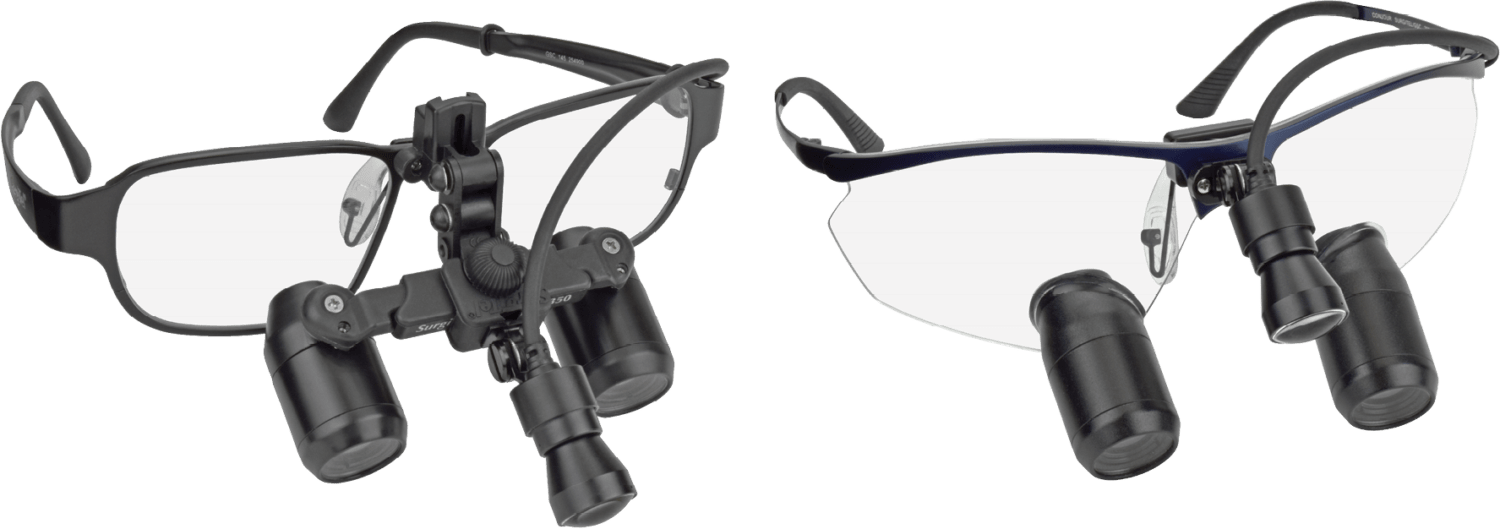 SurgiTel Designed for female clinicians Ergonomic Loupes Headlights