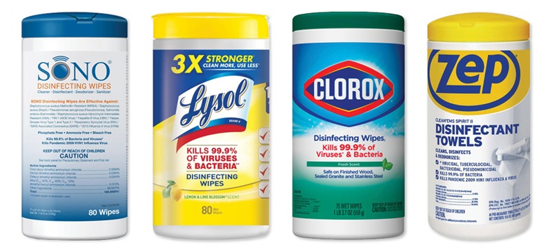 SurgiTel Recommended Disinfectant Products