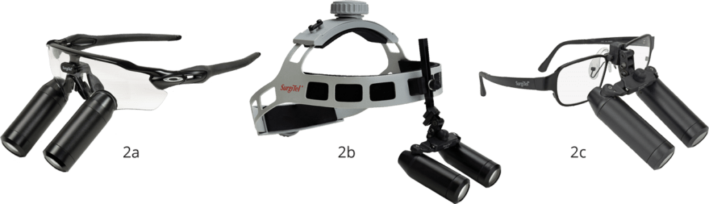 SurgiTel Loupe Mounting Options